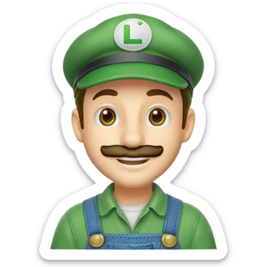 Luigi from Mario Bros sticker