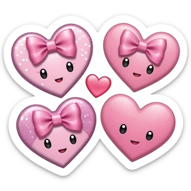 Cute coquette stickers bows, aesthetic girly stickers sticker