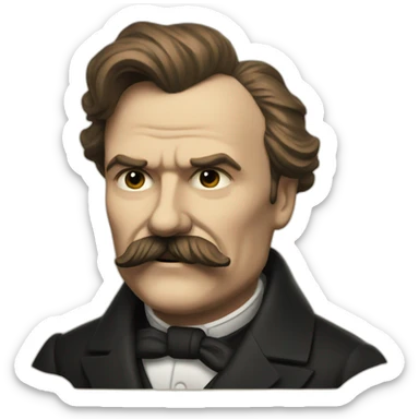 nietzsche happy sticker