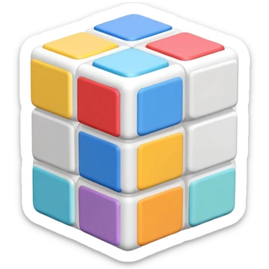 A web page for rubics cube events management platform sticker