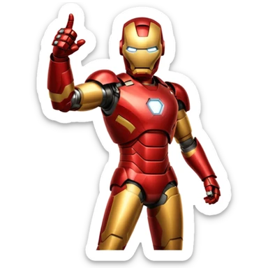iron man thumb up animated sticker