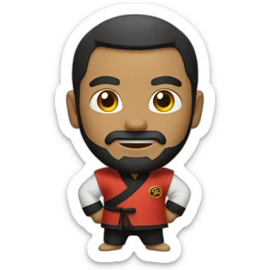 A kung fu master sticker