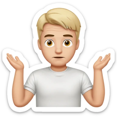 german guy shrug sticker