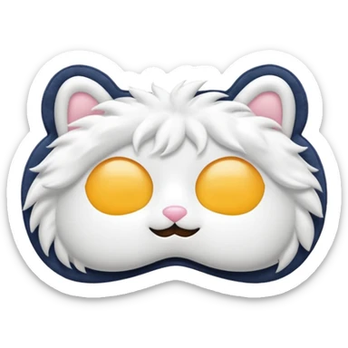 fluffy sleep mask sticker