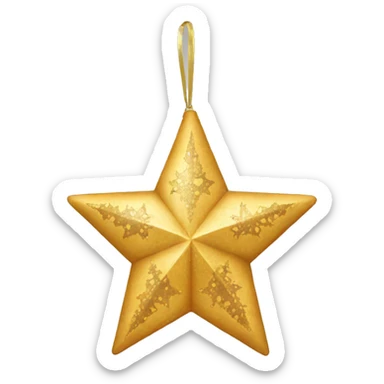 christmas decoration star sticker