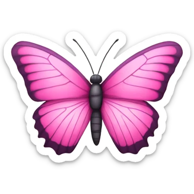 Pink Butterfly sticker