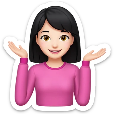 Lisa black pink sticker