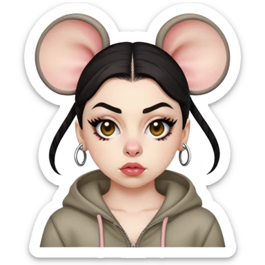 brat girl summer charli xcx rat sticker