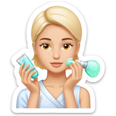 Skincare night sticker