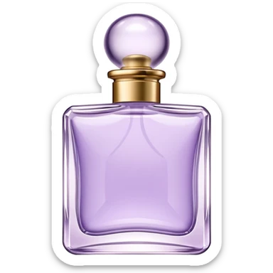 Perfume Bottle in square shape – Soft Lilac sticker
