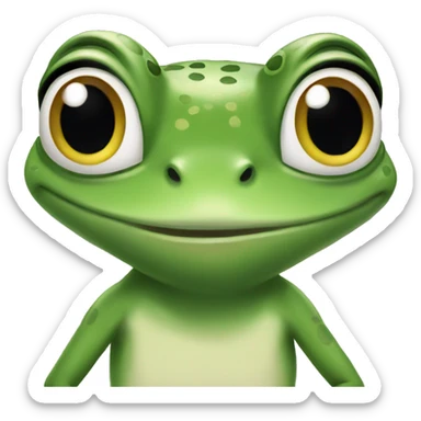 Tiana frog sticker