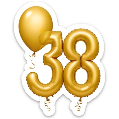 30th birthday balloon sticker