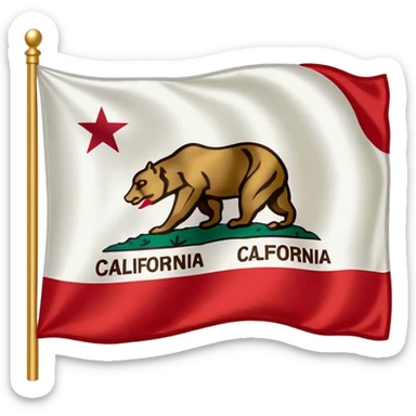 California flag sticker