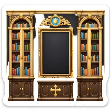 catholic library room sticker