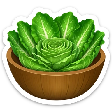 salad bowl with lettuce only sticker