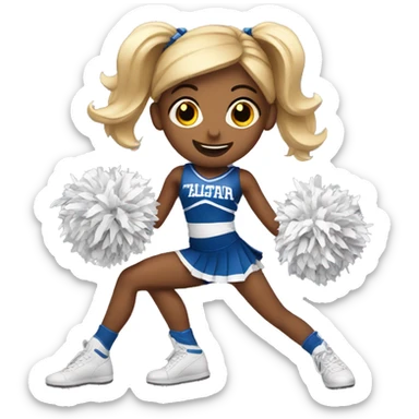 Allstar cheerleader sticker