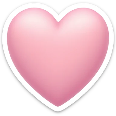 Pink pastel heart sticker