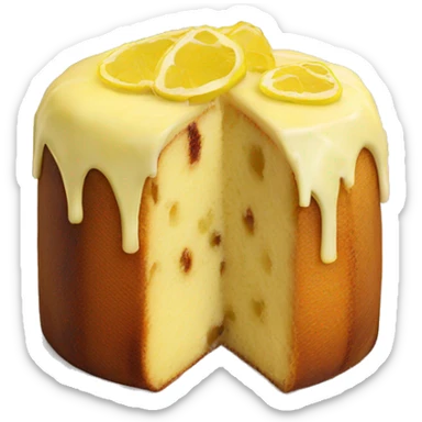 Limoncello panettone cake sticker