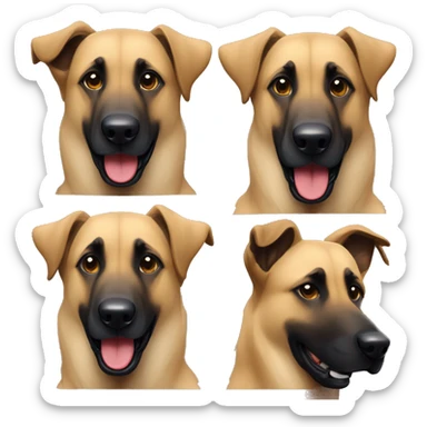 Belgian malinois. Anatolian shepherd sticker