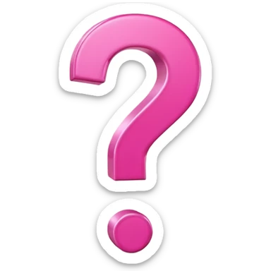pink question  sticker