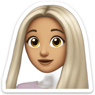 Ariana grande con coleta sticker