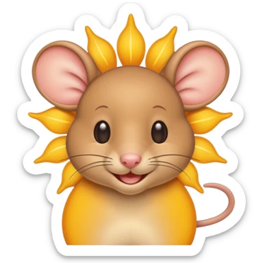 a sun ☀️ 🐭 sticker