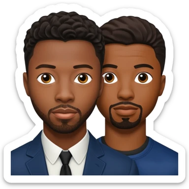 Chadwick boseman and Michael b Jordan together sticker