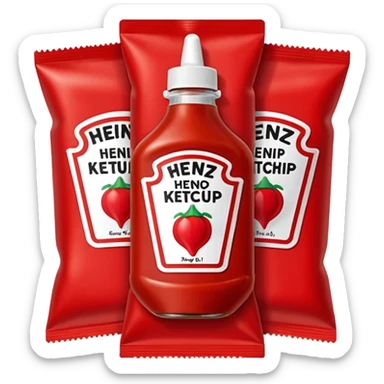Heinz Ketchup Sachets 10ml sticker