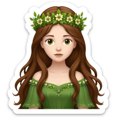 forest queen sticker