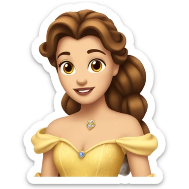 Princess belle sticker