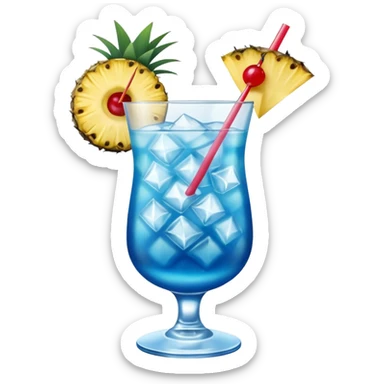 Blue Hawaiian drink sticker