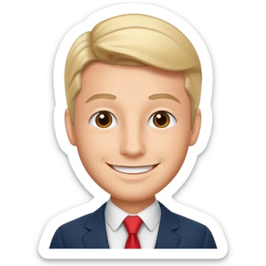 the swiss chris (banker influencer), looking professional sticker