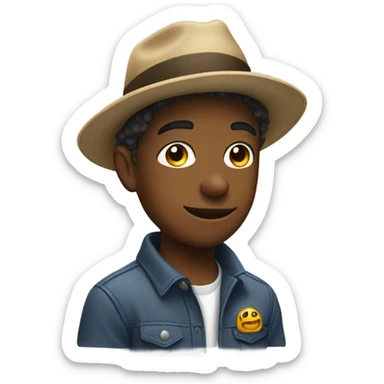 boys in hats with car sticker