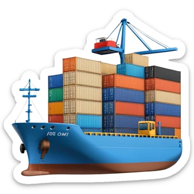 AI international logistics sticker