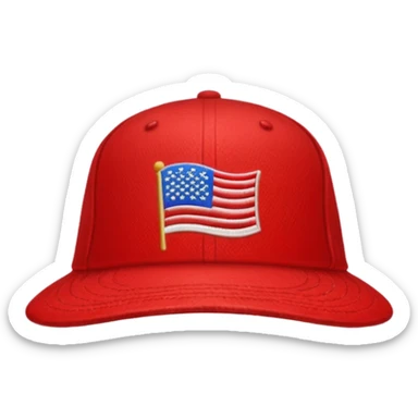 Hat with MAGA sticker