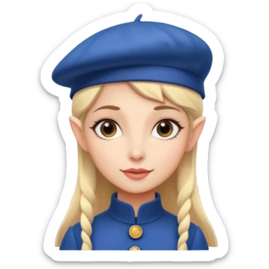 girl in paris near the elf tower iOS 18 sticker