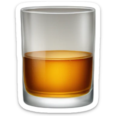 glass of whiskey sticker