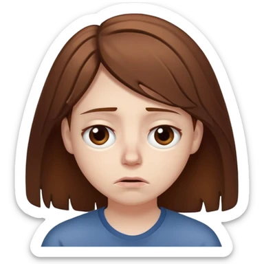 Dull and sleepy Slept for so long to numb feelings sticker