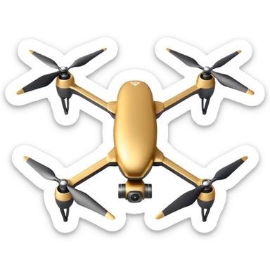 drone with 4 wings sticker