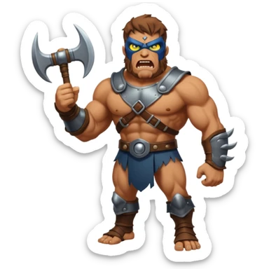 fullbody one-eye ancient giant cyclope roaring sticker