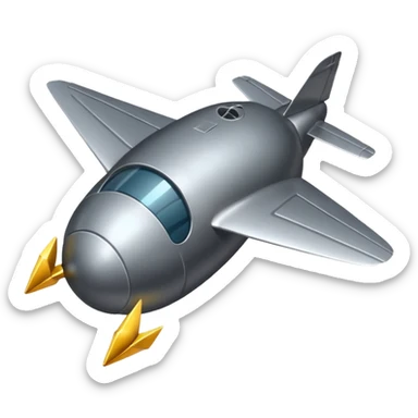 Bomb with wings sticker