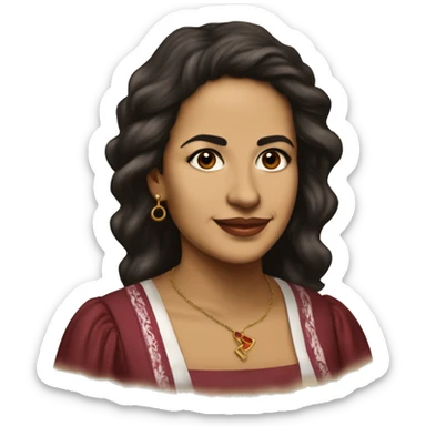 Julia Constancia de Burgos García was a Puerto Rican poet. As an advocate of Puerto Rican independence, she served  Puerto Rican Nationalist Party. young woman burgundy  sticker