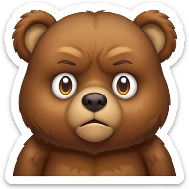 Care plushie bear grumpy  sticker