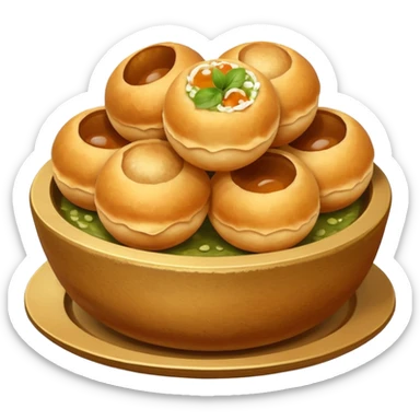 Make a pani puri emoji sticker