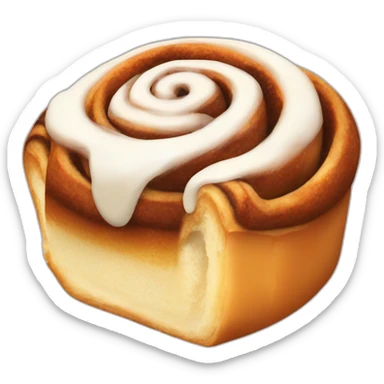 Cinnamon Roll pastry sticker