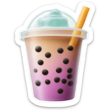 Bubble tea sticker