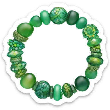 Green bracelet sticker