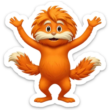 The Lorax dancing sticker