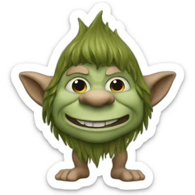 troll figurines sticker