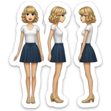taylor swift standing  sticker